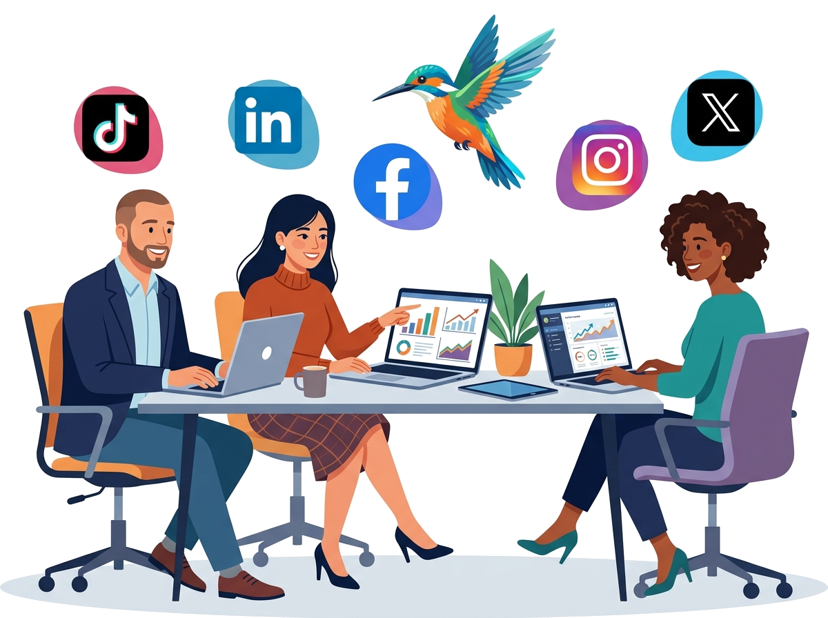 Be Visible Social Media Management Mockup